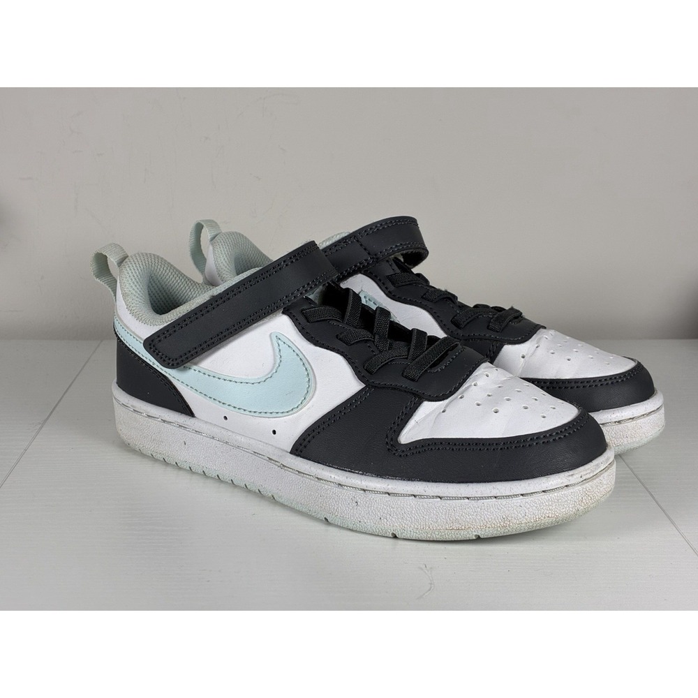 Nike Court Borough Low Recraft Kid's Shoes HQ3258-060 Anthracite Size 2Y